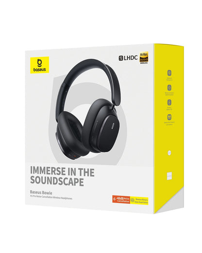 Baseus Bowie H1 PRO Wireless Headphone Hybrid -48dB Active Noise Cancellation Bluetooth Headset