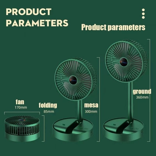 SUPER FS-21 Portable Foldable Fan USB Charging Electric Fan with Mobile Stents