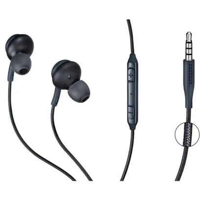 Samsung Earphones Designed by AKG | 3.5Mm Wired in-Ear Headset with Mic & Volume (Black)