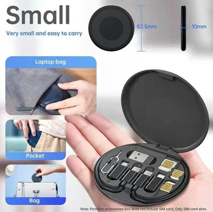 Mini Data Cable Set 60W Fast Charging Multi Function Data Cable Box
