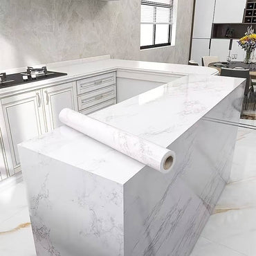 60Cm X 5M/60cm X 2M Marble Kitchen Oil-Proof Film Stove Waterproof Self-Adhesive Wallpaper