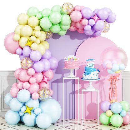 FREE 12 PCS 3D BUTTERFLY WITH Complete Set 91-Piece Premium Blue Balloon Garland Kit for Party Decoration, Unisex Balloon Arch Set for All Ages