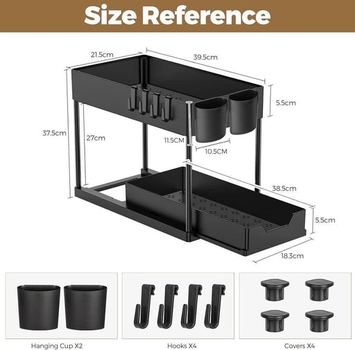 2 Tier Under the Sink Organization