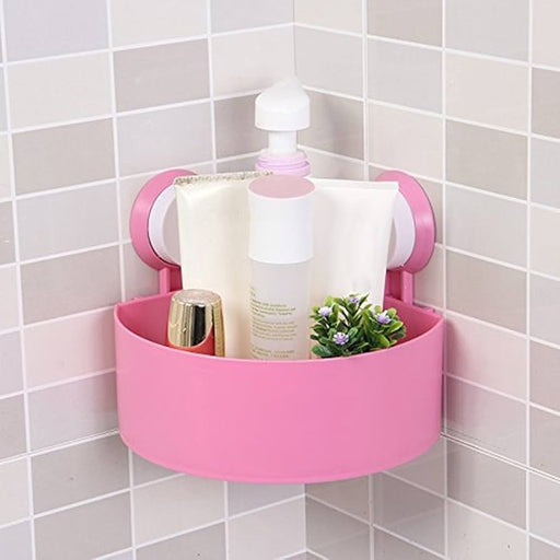 Bathroom Wall Triangle Corner Shelf with Suction Pads Shelf