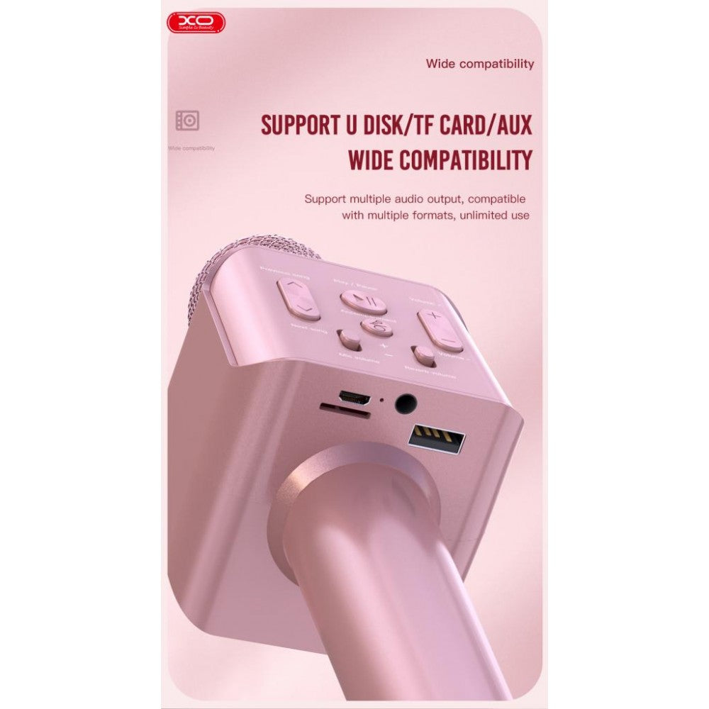 XO-BE30 Wireless Bluetooth Smart Karaoke Microphone Bluetooth V5.0 Connection with Super Battery life and high quality marks 