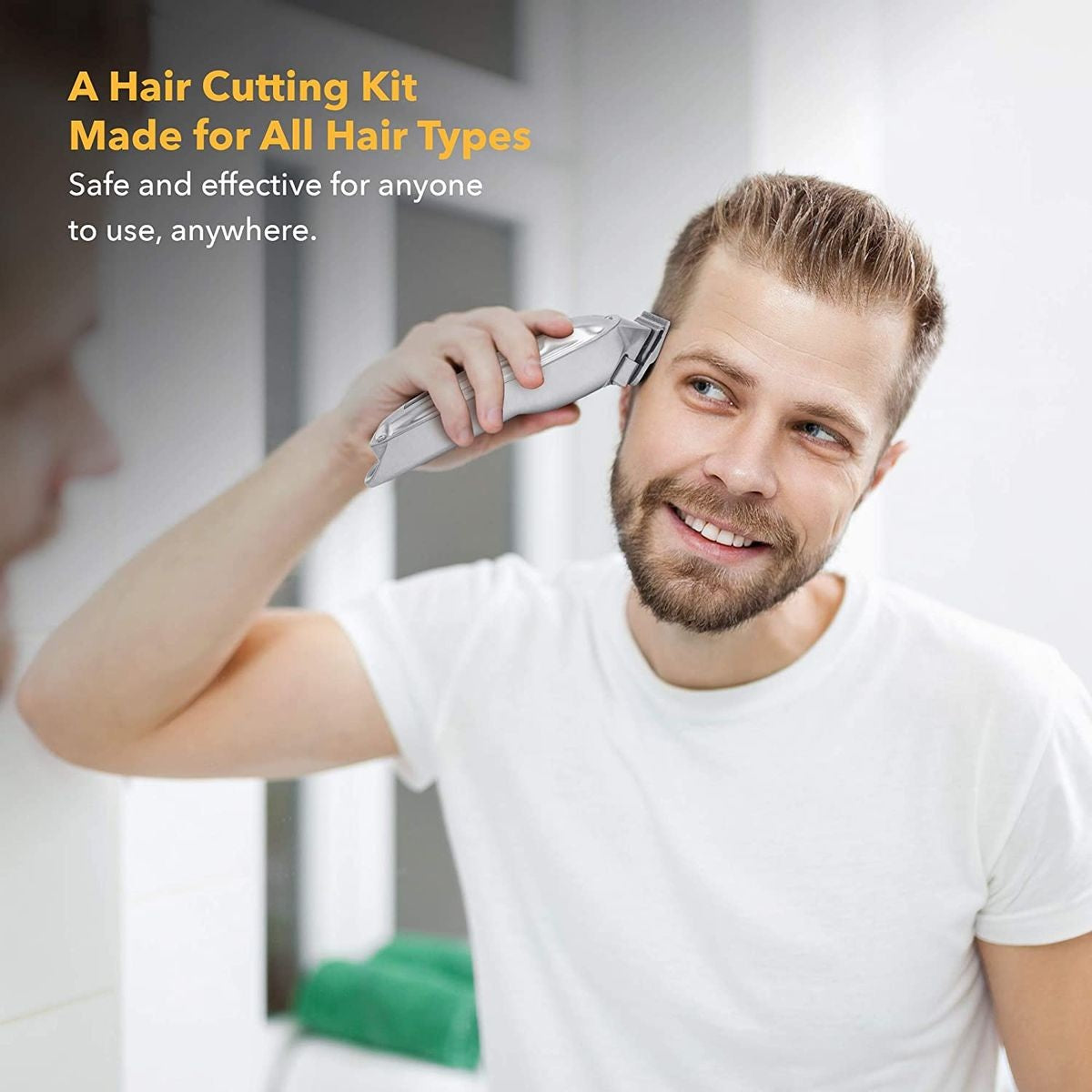 VGR V-678 Professional Hair Clipper 1500mAh Rechargeable Cordless Hair Trimmer  - Silver