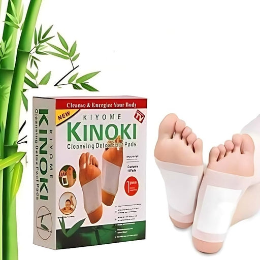 Kinoki Cleansing Detox Foot Patches - 10 Adhesive Pads Kit for Natural Toxin Removal & Foot Health
