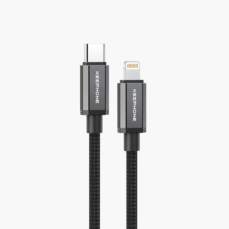 KEEPHONE Flash 27W Fast Charging Cable Type-C to Lightning Cable | Military-Grade Durability - 1.2M