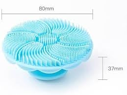1PC Soft Silicone Brush Face and Body Scrubber for Deep Cleaning