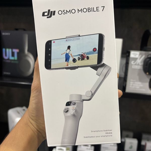 DJI Osmo Mobile 7 Gimbal Stabilizer for iPhone, Android, Built-in Tripod, Portable Stabilizer for iPhone, Selfie Stick, 3-Axis Phone Gimbal, ActiveTrack 7.0, One-Tap Edit, 10hrs Use, Phone Charging