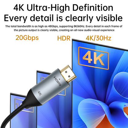 Aspor A271 USB-C To HDMI Digital HDMI Cable For Devices With USB-C To HDMI Ports - 2M