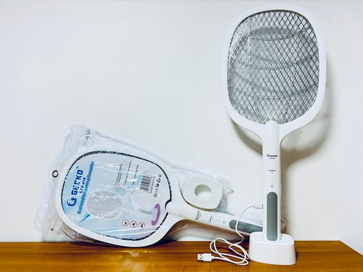 Gecko Dual-Use Electric Mosquito Racket Standing Fly Insect Swatter.(LTD-618/LTD-219)