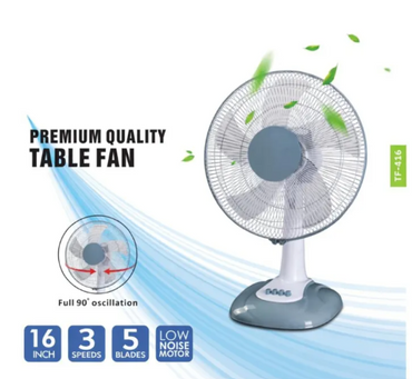 Laxury Table Fan 16 Inch and 5 Blade