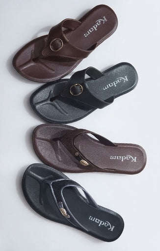 Kadam Ladies Two Strap Slippers