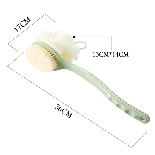 2 In 1 Body Brush Skin Bath Sponge Bathroom Shower Accessory