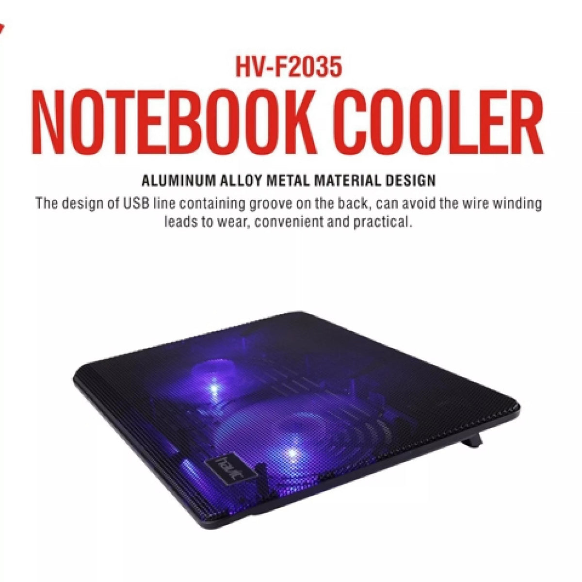 Havit HV-F2035 Cooling Pad For 14" - 15.6" Notebook Laptops