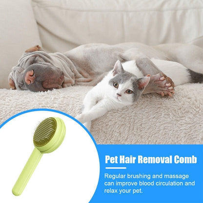 Pet Dog Hair Brush Cat Comb Grooming Stainless Steel Removes Tangled Hair Comb