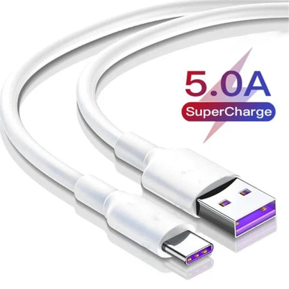 40W 5a 1M USB Type-C Fast Charging Cable for Huawei, Xiaomi & Type-C Devices