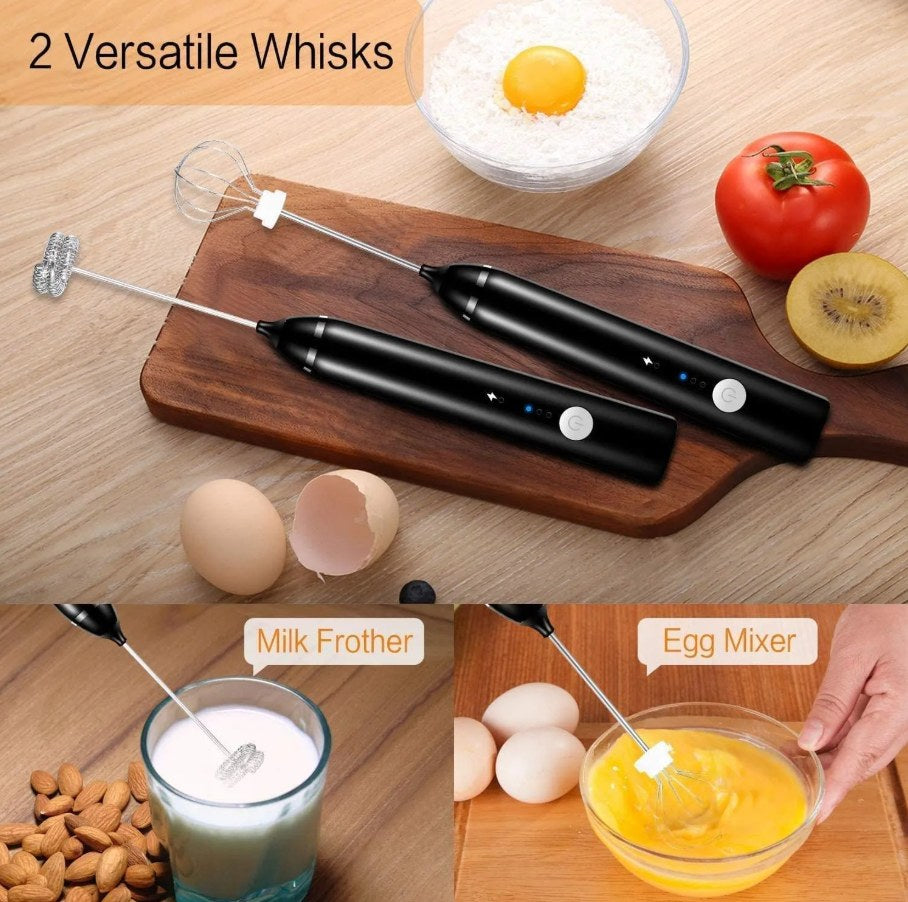 Milk Frother USB Speed Adjustable Milk Frother / 3 Speed / Rachargeable Handheld Electric Foam Maker