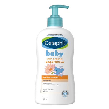 Ceta Phil Baby Wash & Shampoo with Organic Calendula – 400Ml