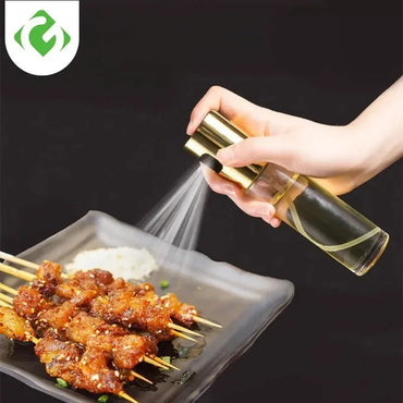 Premium Glass Oil Spray Bottle for Kitchen & BBQ | Leakproof Olive Oil & Vinegar Dispenser