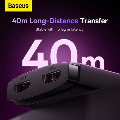 Baseus AirJoy Series 2-in-1 Bidirectional 4K HDMI Switch ( With built-in HDMI cable 1m )