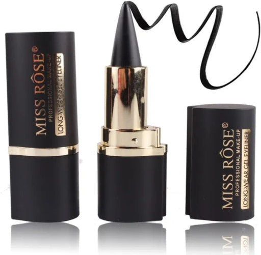 New Miss Rose Black Eye Liner Professional Make up Long Wear Gel Eyeliner