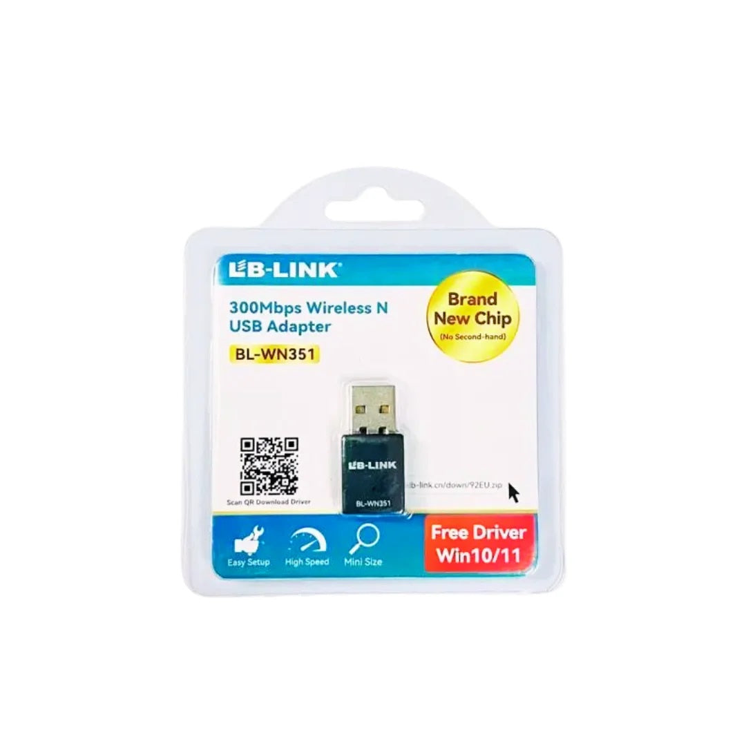 LB-LINK 300 Mbps Wireless & USB Adapter BL-WN351 High Speed Wireless Receiver