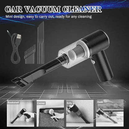 Portable 120W Cordless Mini Vacuum Cleaner: Wireless Rechargeable for Car, Home & Office