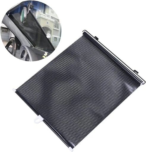 Retractable Car Windshield Sun Shade, Universal Auto Sun Visor with Double Suction Cups