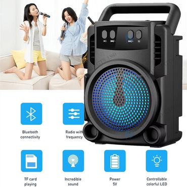 Bluetooth Wireless Speaker GTS-1360 Wireless Portable Speaker with Extra Bass 3 Inches