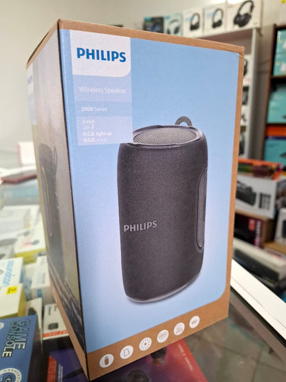 PHILIPS Wireless Speaker – 2000 Series Portable Bluetooth Speaker 10W Powerful Sound