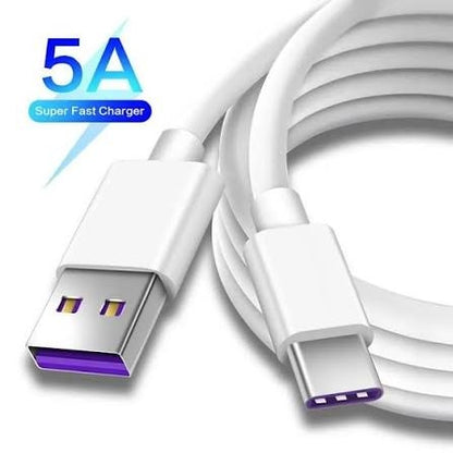 40W 5a 1M USB Type-C Fast Charging Cable for Huawei, Xiaomi & Type-C Devices