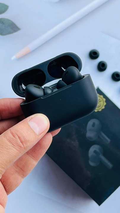 Airpods Pro Black Colour Premium Quality Wireless Earbuds by Gate Shopping