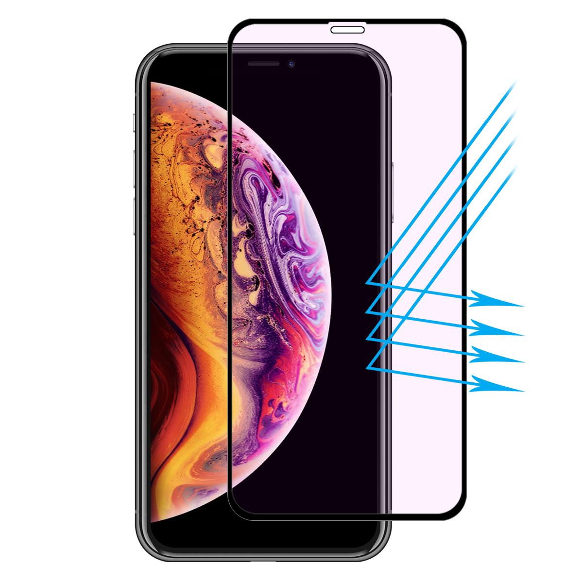 X-Level Anti-Blue-Ray 3D Tempered Glass Full Screen Protector for iPhone 11 Pro - 5.8 inch