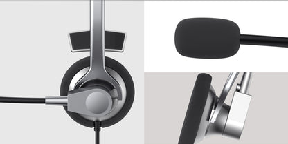 Havit H204d 3.5mm Double Plug with Mic Headphone for Computer