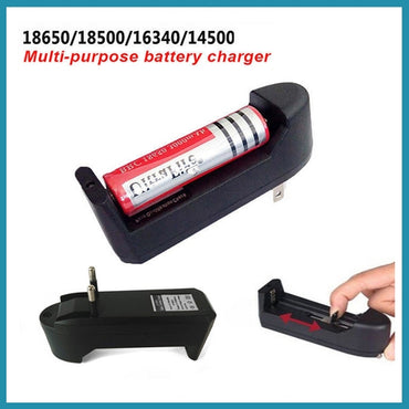 Single Multifunctional Battery Charger 3.7V Li-Ion EU for 18650 / 14500 / 16340 / 26650 Rechargeable