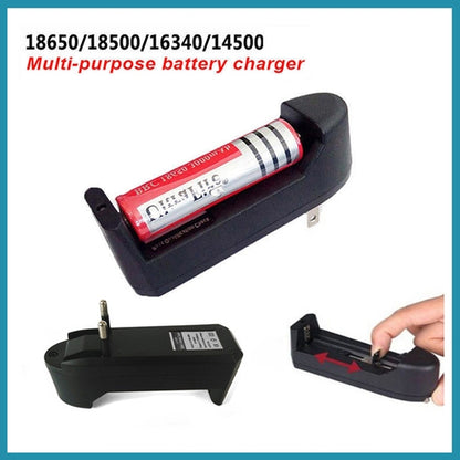 Single Multifunctional Battery Charger 3.7V Li-Ion EU for 18650 / 14500 / 16340 / 26650 Rechargeable