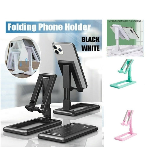 Foldable Adjustable Desktop Phone & Tablet Holder Stand â€“ Desk Stand for Office, Meetings, Zoom