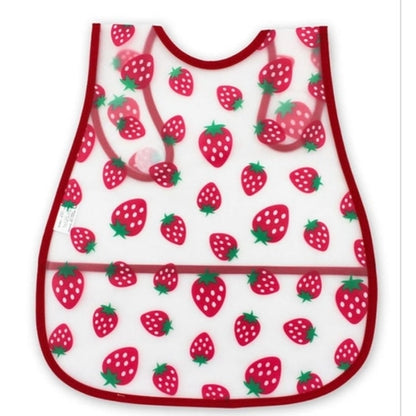 Adjustable Baby Bibs EVA Plastic Waterproof Lunch Feeding Bibs