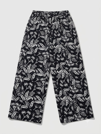 Women's Plazzo Pants - High-Quality Black, Navy Blue & Multicolor - Gate Shopping