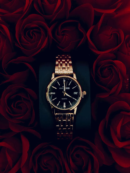 LOUIS CLARKE Ladies Watch with Flower Gift Box