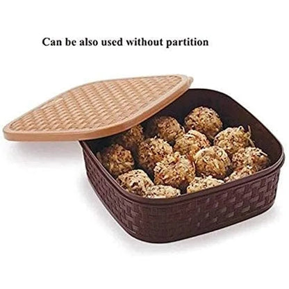 7 Section Plastic Masala Box /Spice Box [14*16*7Cm in Size and 160G Weight.]