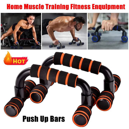 2X Handle Push up Stands Pull Gym Bar Workout Training Exercise Home Fitness