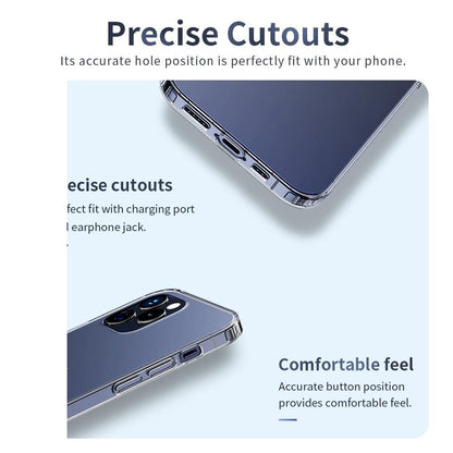 G-Case Transparent Soft TPU Premium Back Cover for iP 12 Series