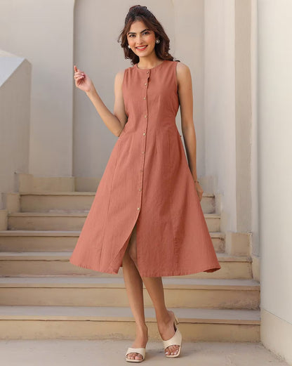 Women Cotton a-Line Dress