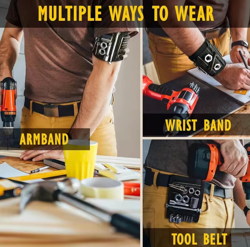 The Ultimate DIY Tool: Magnetic Wristband for Holding Screws, Nails, Drilling Bits