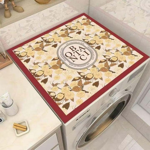 Retro Printed Washing Machine Cover Refrigerator Dust Pad Microwave Fridge Protecor I
