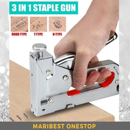 Heavy Duty 3 in 1 Multitool Nail Staple Metal Gun Stapler Stapling Machine Tacker Nail Stapler UType