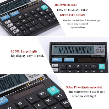 CitizeIV 12 Digits Calculator - CVTVZEIV CT512 - Solar Power